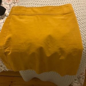 Jcrew mustard yellow corduroy skirt